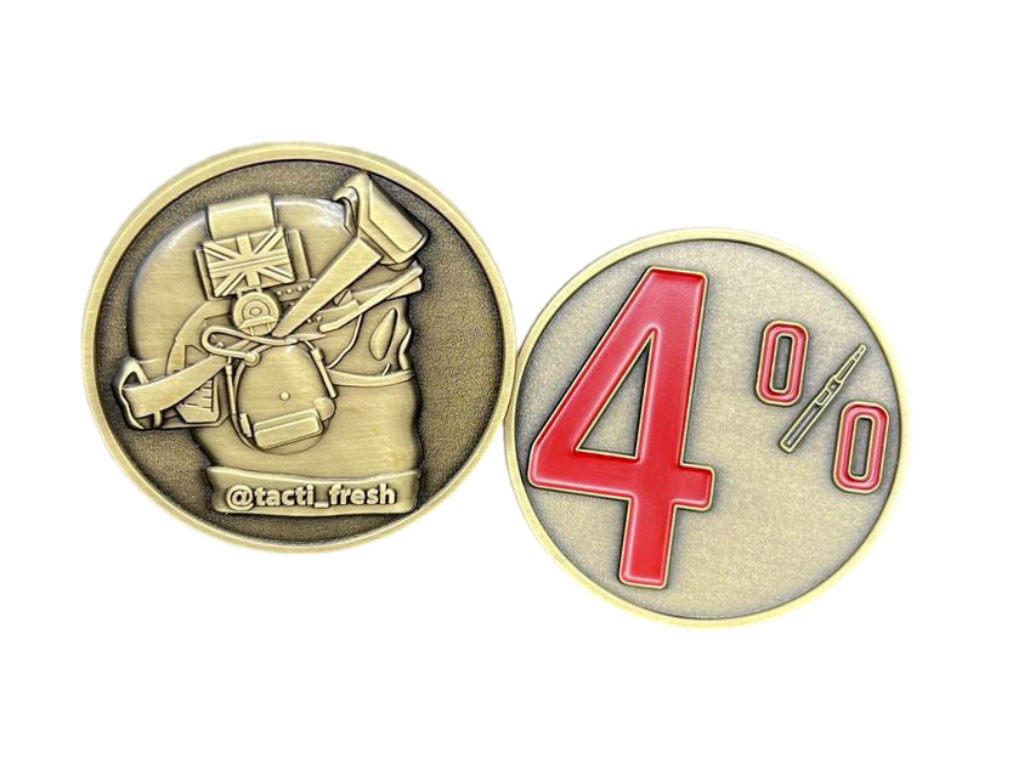 4% Challenge Coin